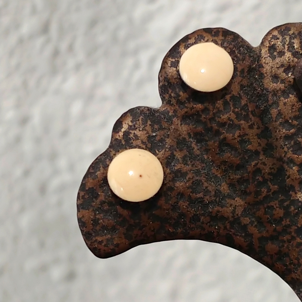 Cream colored studs